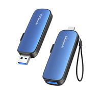 GiGimundo SSD esterno portatile da 128GB USB USBC, con fino a 1073MB/s, Solid USB State Drive USB 3.2 Gen2 per iPhone 15/16/17/PS4/Android/Tablet/Windows/Mac, Blu