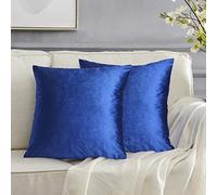 GIGIZAZA Blu Lusso Cuscino Copre Caso, La striscia di velluto accento a cuscino, Miglior decorativi square sham cuscino copre per divano divano letto arredamento 45x45cm set di due