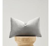 GIGIZAZA Grigio Lusso Cuscino Copre Caso, La Striscia Di Velluto Accento a Cuscino, Miglior Decorativi Square Sham Cuscino Copre Per Divano Divano Letto Arredamento 30x50cm Set di due