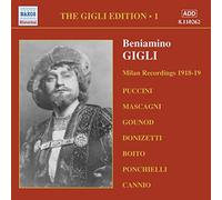 GIGLI,BENIAMINO Gigli Edition Vol. 1, The: Milan Recordings 1918 - 1919 (CD)