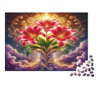 Gigli celestiali Puzzles 1000 Pezzi Carta riciclata per adulti Puzzle per adulti Gioco educativo per decompressione Regalo divertente per casa 38x26cm/1000pcs