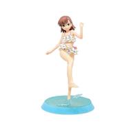 Gigsja 23 cm. Toaru Kagaku no Railgun Anime Figur 4-Blätter Mikoto Misaka Beach Side Action Figur