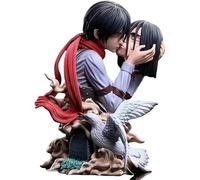 Gigsja Ackerman Death Kiss Action Figure, Doppia Statua Modello Anime Figure Personaggio Figurine PVC Statua Collezione Decorazione Giocattolo Regalo 22 cm (A)