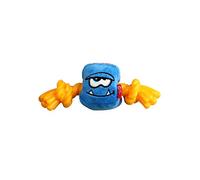 Gigwi Monster Rope Dog Squeak Toy, blu medio