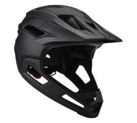 Gihioue Casco da mountain bike per adulti, regolabile, multi-sport, resistente agli urti, integrale, con mentoniera rimovibile e visiera per uomo e donna