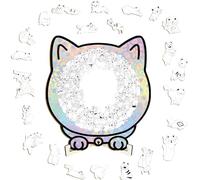 Gihioue Puzzle in legno per grandi e piccini, giocattolo a forma di gatto per la decorazione della casa, puzzle in legno per animali e ragazze, per uomini, bambini, figlie, adolescenti e adulti