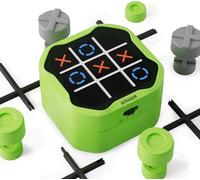 GiiKER Tic Tac Toe Bolt Game, Console di gioco portatile 3 in 1, puzzle per viaggio per crescita istruzione e memoria, regali compleanno per tutte le età, colore