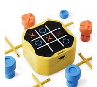 GiiKER Tic Tac Toe Bolt Game, console di gioco portatile originale 3 in 1, giochi da viaggio portatili per auto, giochi da tavolo per bambini e a