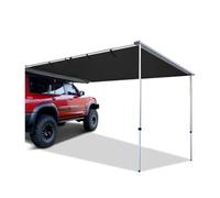 GIIYOEW Tenda Laterale per Auto da Campeggio per Auto tendalino Parasole Tende da Sole Laterali per Auto ad Altezza Regolabile Tenda da Sole per Veicoli Riparo Parasole Estraibile,Nero,200 * 300cm