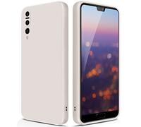 GiiYoon Cover per Huawei P20 Pro Custodia in Silicone, Custodia Antiurto Case Sottile in Silicone TPU con Strato Interno in Fibra e Protezione della Fotocamera, Bianco