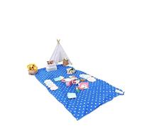 GIJMZY 2pc Thiened Stripe Pattern Picnic Mat Waterproof Outdoor Barbecue Tablecloth Spring Outing Good Things Moisture Proof(1.37x 2.74m rectangle)