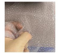 GIJMZY Champagne Bianco Argento Rosso Spray Tulle Scintilla Morbido Velo Abito da Sposa Tessuto Sfondo Fotografico(Grayish-Pink,100cmX150cm)