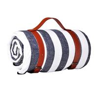 GIJMZY Coperta Pic Nic Impermeabile Coperta da picnic spessa for esterni, 1,5x2 m, portatile, da spiaggia, leggera, pieghevole, da campeggio, for attrezzatura da campeggio.(Blue White)