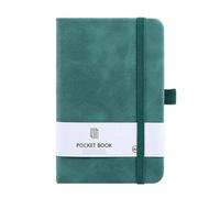 GIJMZY Mini agenda A6/A7, taccuino portatile, blocco note creativo, settimanale, cancelleria for ufficio e scuola(Dark Green-A6)