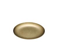 GIJMZY Piatti Acciaio Inox Piatto da portata rotondo rettangolare in metallo vintage, in acciaio inossidabile, for campeggio all'aperto, cibo occidentale, patatine fritte, piatto da dessert(19cm)