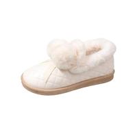 GIJMZY Scarpe Da Neve Stivali Da Neve Da Donna Scarpe Da Donna Stivali Invernali Caldi E Confortevoli Con Palla Stivali Casual Alti In Peluche Stivali Invernali Da Donna Adorabili(Beige,41)
