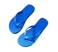 GIJMZY Summer Women's Slipper Non-Slip Flip Flops Bathroom Quick Drying Slippers Clip Toe Flat For Home Shower Beach(Royal Blue,38)