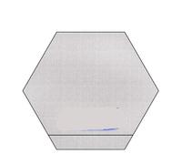GIJMZY Thickened Hexagonal Picnic Moisture Proof Mat Machine Washable Camping Spring Outing Tent Sports(A4 D 2.4 m)