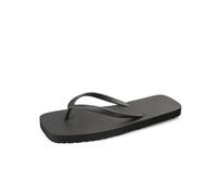 GIJMZY Women's Flatform Sandals Summer Comfortable Non-slip Bathroom EVA Home Slippers Soft Beach Flip Flops(Black,35-36)