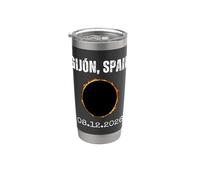 Gijón Spagna Total Solar Eclipse 8/12/2026 Bicchiere termico in acciaio inox doppia parete