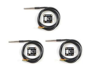 Gikfun DS18B20 - Sensore di temperatura digitale impermeabile con modulo adattatore per Arduino (confezione da 3 set) EK1183