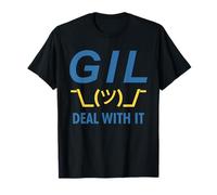 Gil Deal with It - Divertente Sarcastico Python Programmer Design Maglietta
