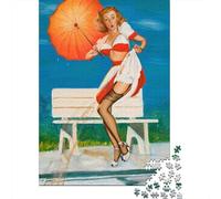 Gil Elvgren Puzzle in Legno, Puzzles museo, Regalo Di San Valentino, Rompicapo arte 1000 Pezzi, Puzzle Impegnativi, Per Esercitare La Logica, 1000 Pcs