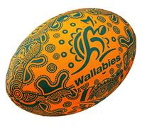 Gilbert Australia Wallabies Indigenous Rugby Ball Supporter Taglia 5 licenza ufficiale