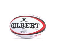 Gilbert Orion - Pallone da rugby, misura 3, colore: Bianco/Rosso/Nero
