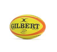 Gilbert Orion - Pallone da rugby, misura 4, colore: giallo fluo e arancione