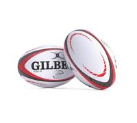 Gilbert Orion - Pallone da rugby, misura 5, colore: Bianco/Rosso/Nero