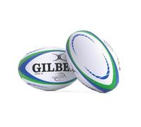 Gilbert Pallone da rugby Barbarian HD, misura 5, colore: bianco, verde, blu