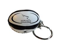 Gilbert Portachiavi con Palla da Rugby dei Newcastle Falcons