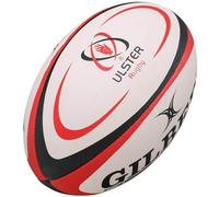 Gilbert Ulster Rugby Replica Pallone, Misura 5, Rosso e nero., Size 5