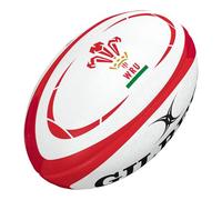 Gilbert Wales WRU Replica Pallone da Rugby 2020 - Bianco e Rosso 5