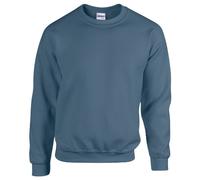 Gildan 50/50 Adult Crewneck Sweat Felpa, Blue (Indigo Blue), X-Large Uomo