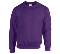 GILDAN 50/50 Adult Crewneck Sweat Felpa, Purple, XX-Large Uomo