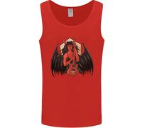 Gildan 64200 Canotta T-Shirt Uomo Cotone Nero Con Stampa Devil Woman