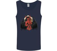 Gildan 64200 Canotta T-Shirt Uomo Cotone Nero Con Stampa Devil Woman