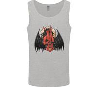 Gildan 64200 Canotta T-Shirt Uomo Cotone Nero Con Stampa Devil Woman