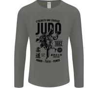 Gildan 64400 Maglia Uomo Maniche Lunghe Judo MMA Cotone S-2XL