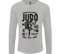 Gildan 64400 Maglia Uomo Maniche Lunghe Judo MMA Cotone S-2XL