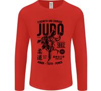 Gildan 64400 Maglia Uomo Maniche Lunghe Judo MMA Cotone S-2XL