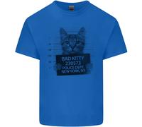 Gildan Bad Kitty New York City Police Dept Maglietta Bambini Cotone Girocollo