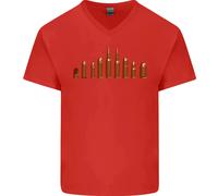 Gildan Bullets Army Military Sniper Soldier Maglia Uomo Scollo a V Cotone