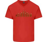 Gildan Bullets Army Military Sniper Soldier Maglia Uomo Scollo a V Cotone