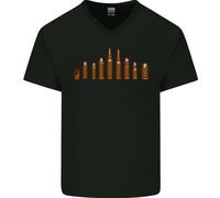 Gildan Bullets Army Military Sniper Soldier Maglia Uomo Scollo a V Cotone