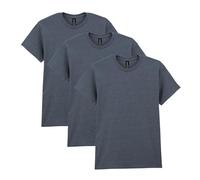 Gildan Heavy Cotton T-Shirt, Style G5000, Multipack, Heather Navy (Confezione da 3), M (Pacco da 3) Unisex-Adulto