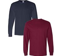 Gildan DryBlend - Maglietta a maniche lunghe, da uomo, confezione da 2, colore: Maroon