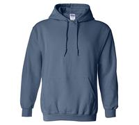 GILDAN Heavyweight Hooded Sweatshirt Felpa, Blu (Blu Indaco), L Uomo